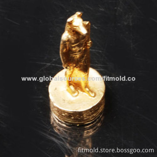 Die-cast Statue, Zinc Alloy, Copper Plating